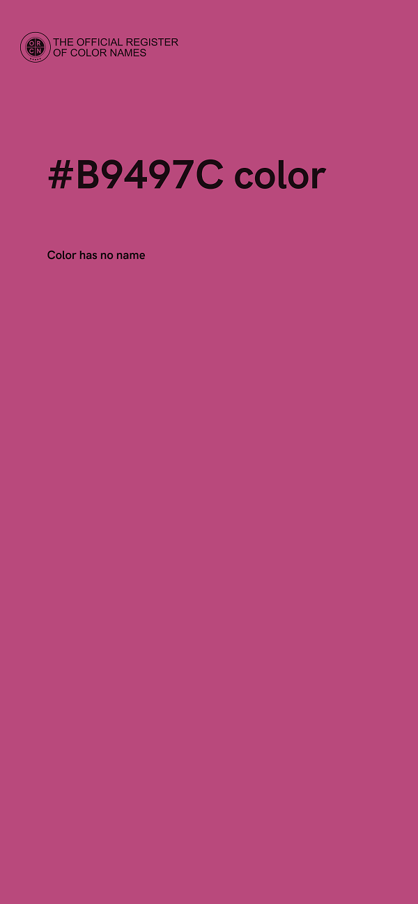 #B9497C color image