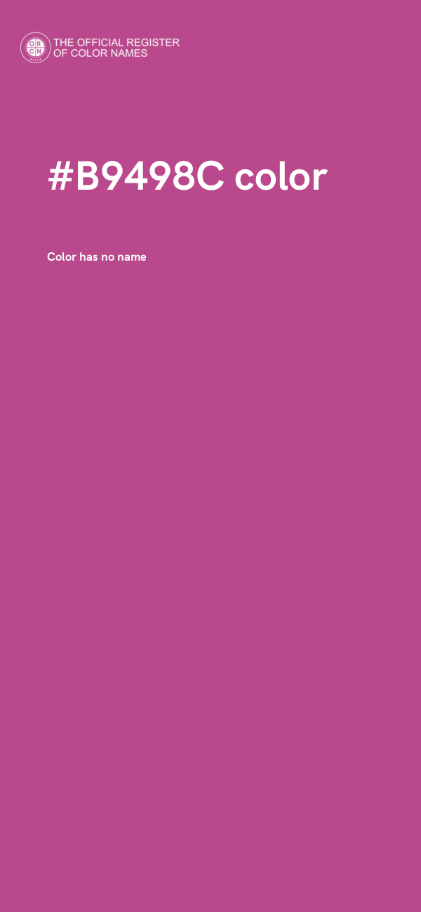 #B9498C color image