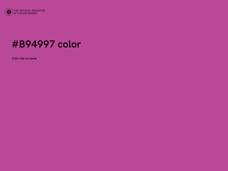 #B94997 color image