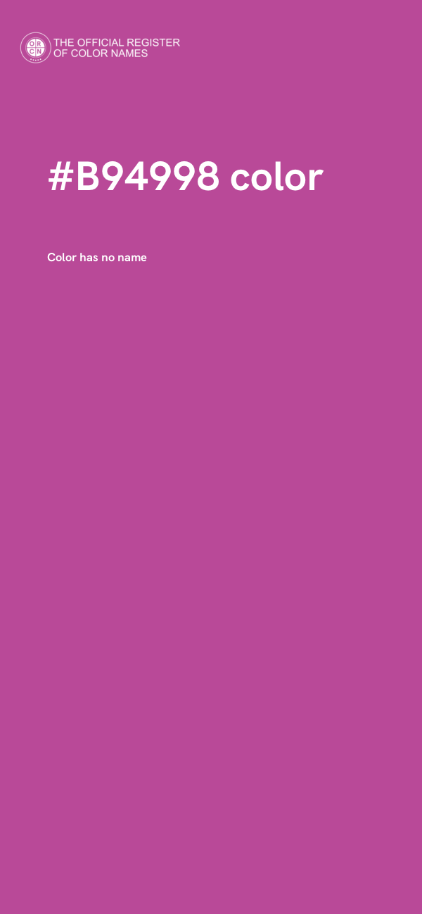 #B94998 color image