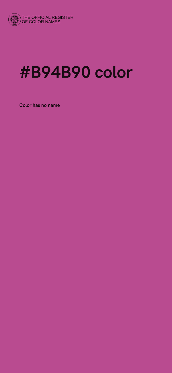 #B94B90 color image