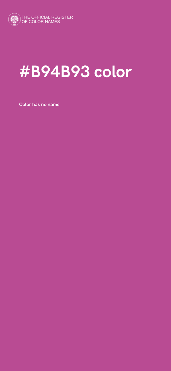 #B94B93 color image