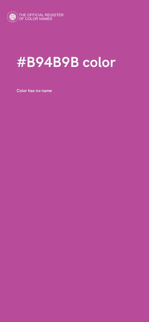 #B94B9B color image