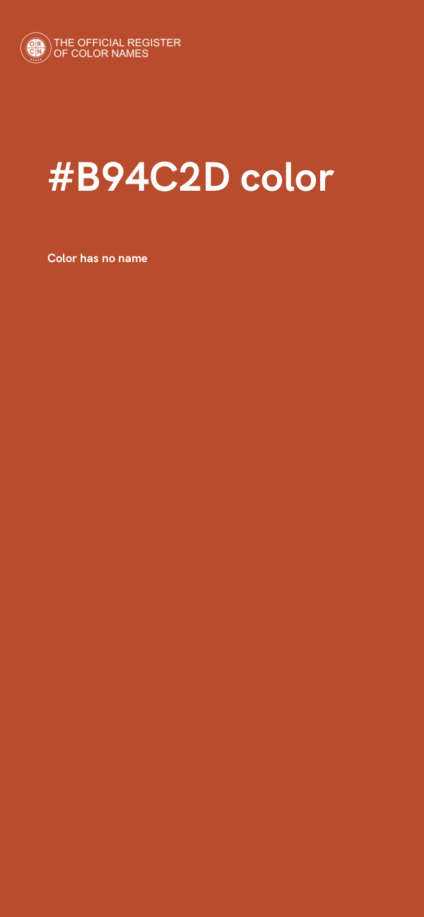 #B94C2D color image