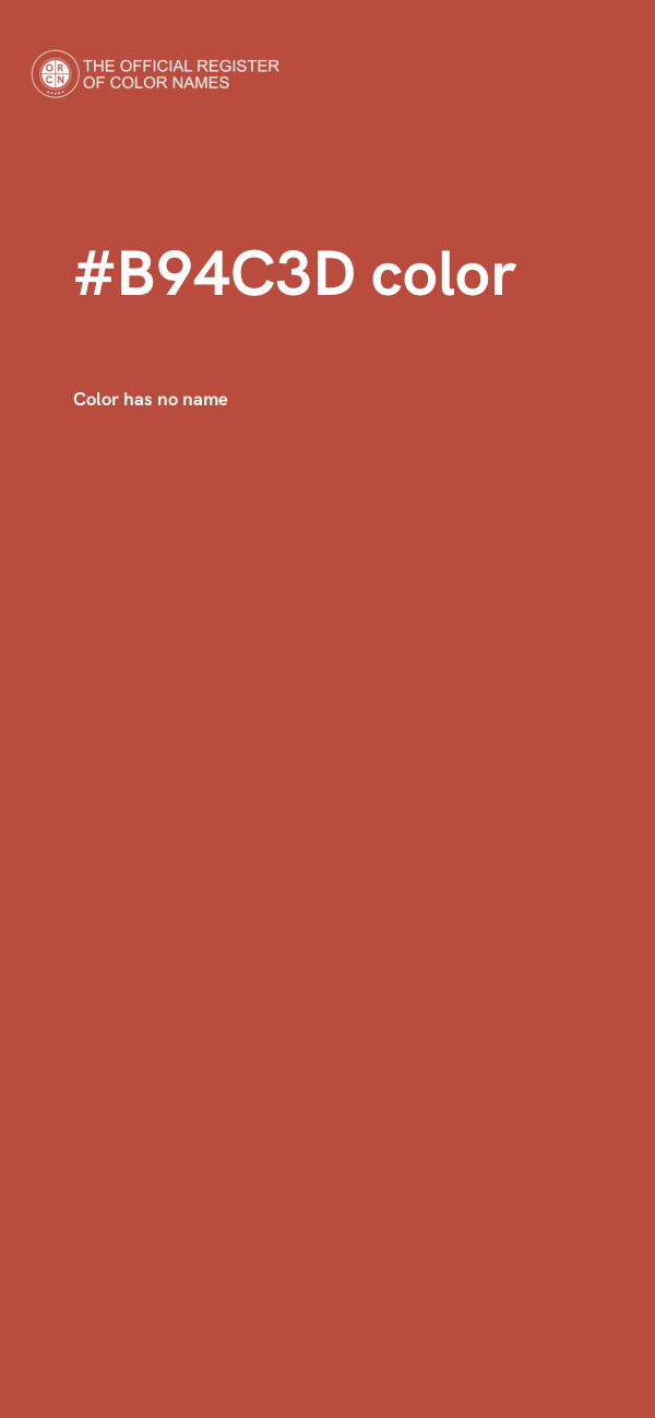 #B94C3D color image