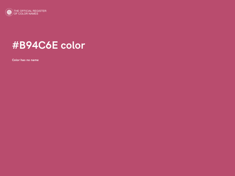 #B94C6E color image