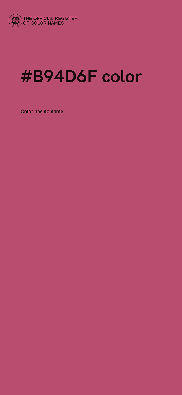 #B94D6F color image