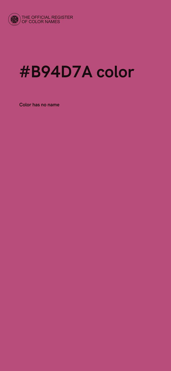 #B94D7A color image