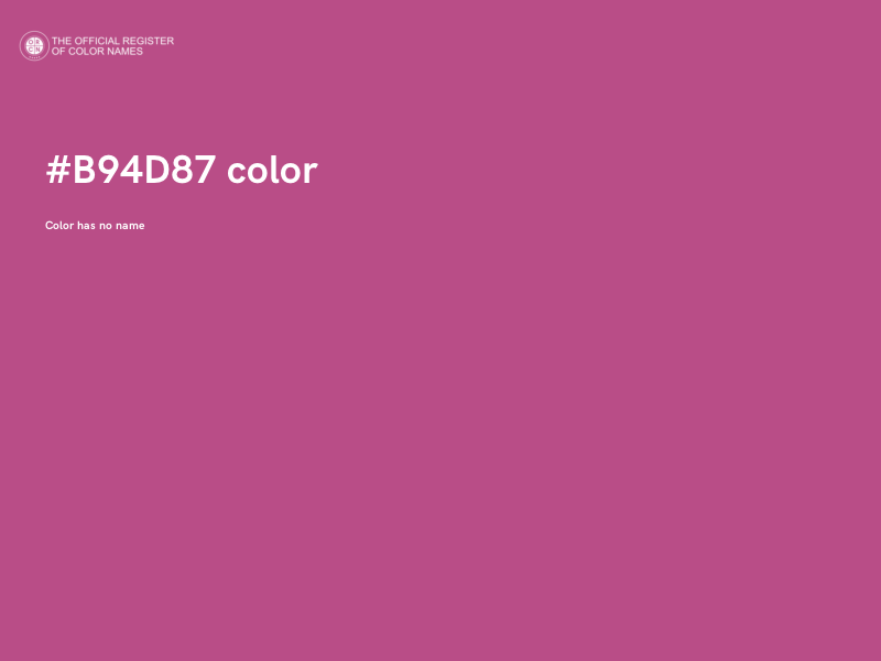#B94D87 color image