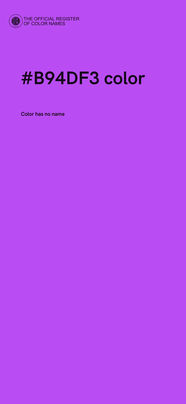 #B94DF3 color image