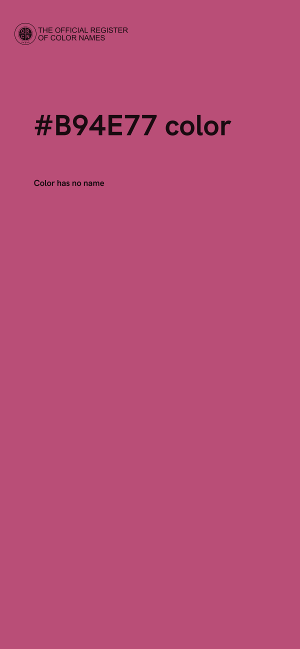 #B94E77 color image