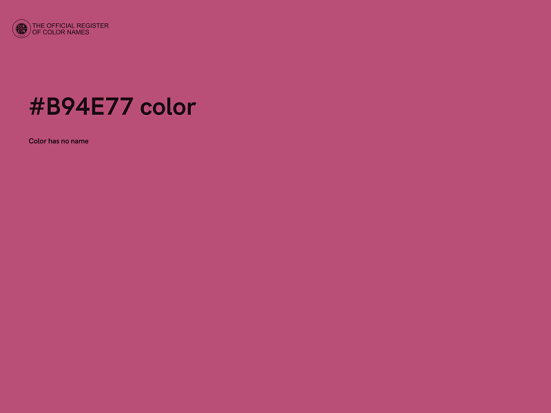 #B94E77 color image
