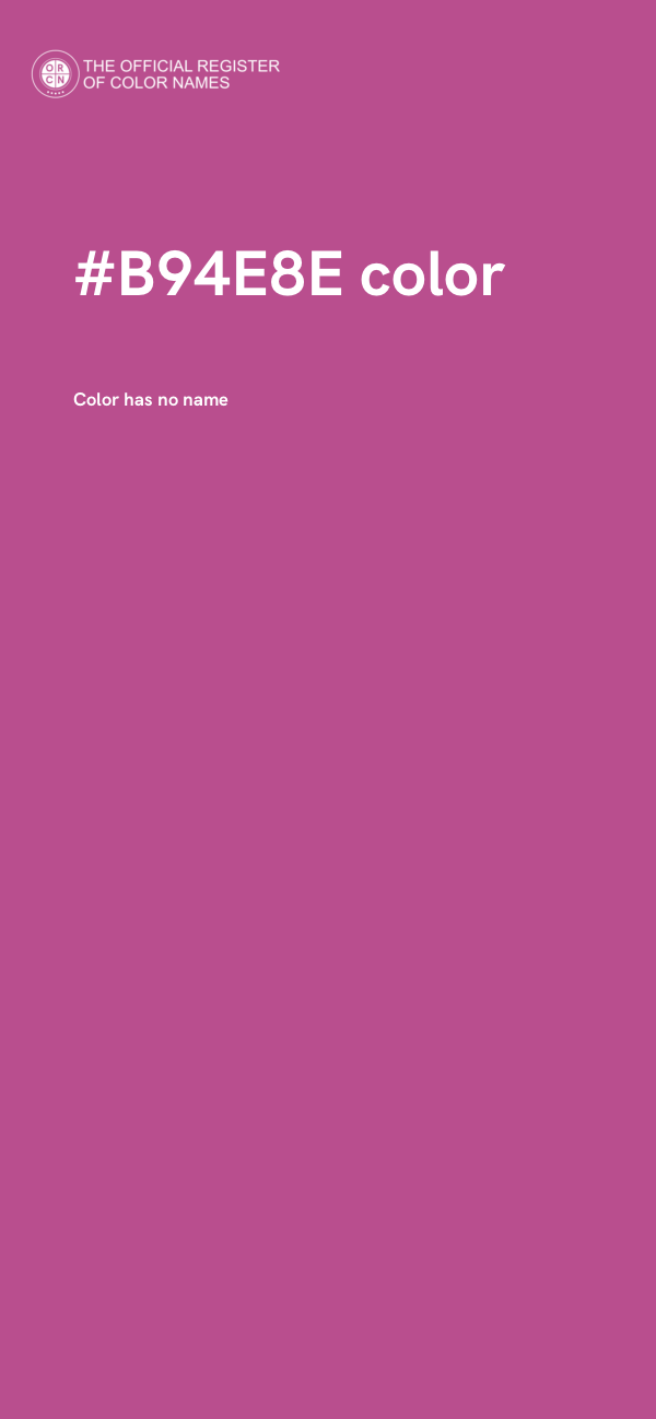 #B94E8E color image