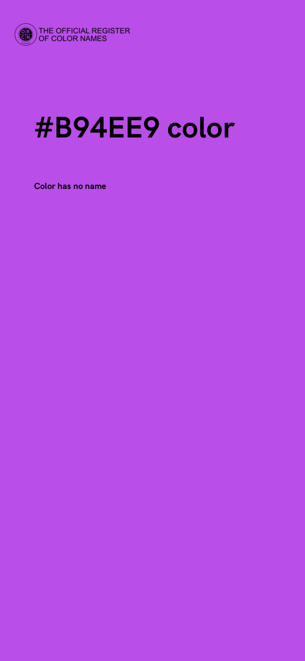 #B94EE9 color image