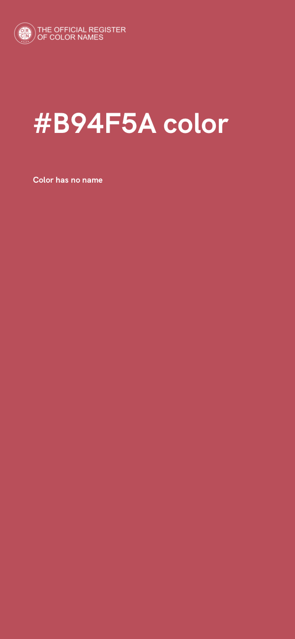 #B94F5A color image
