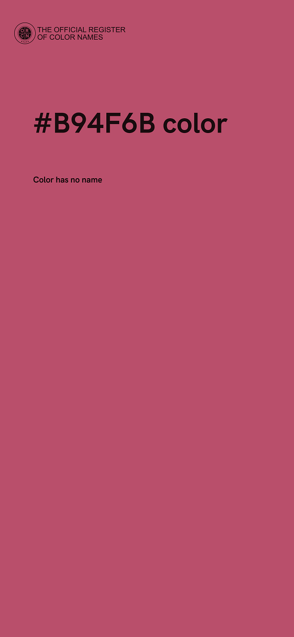 #B94F6B color image