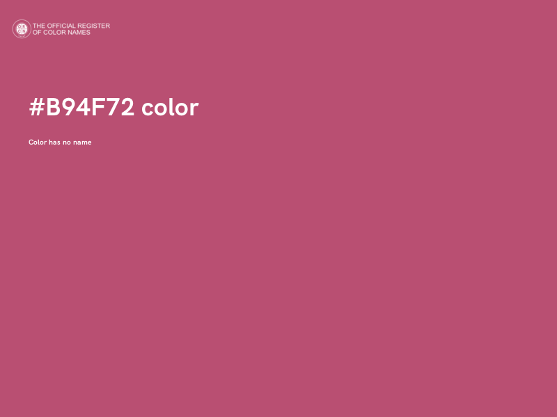 #B94F72 color image