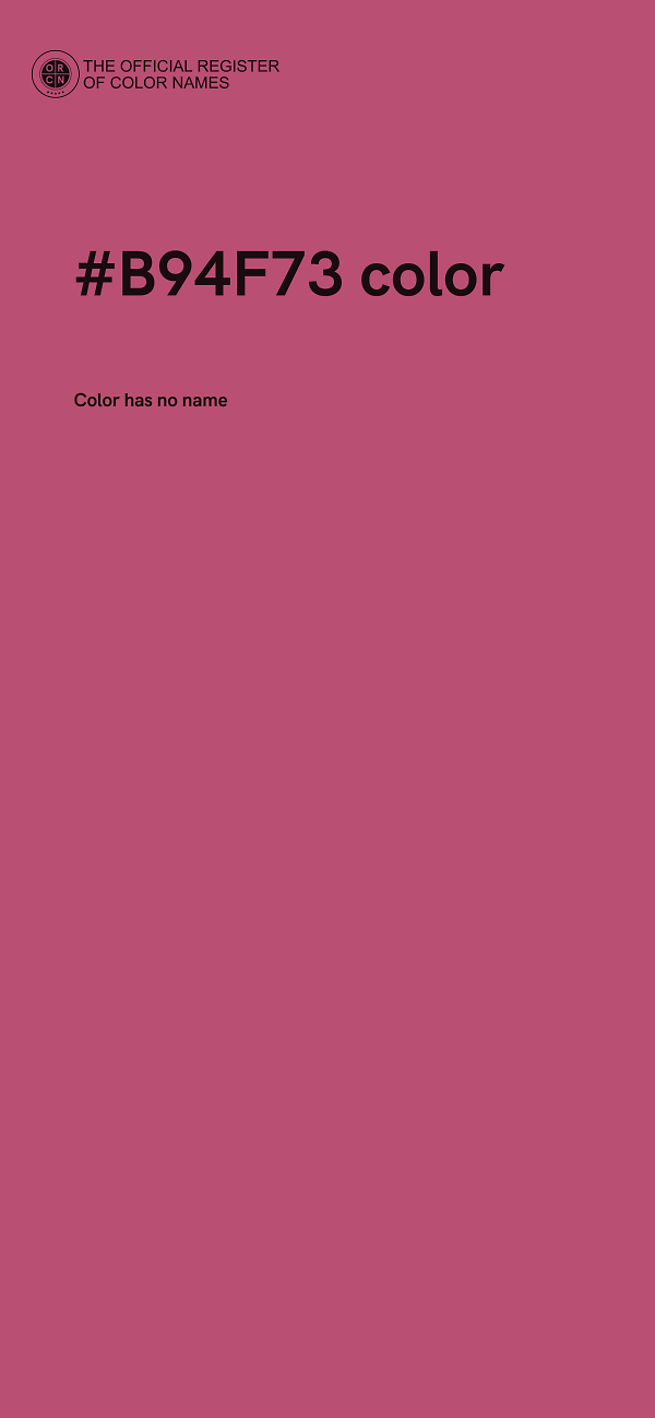 #B94F73 color image