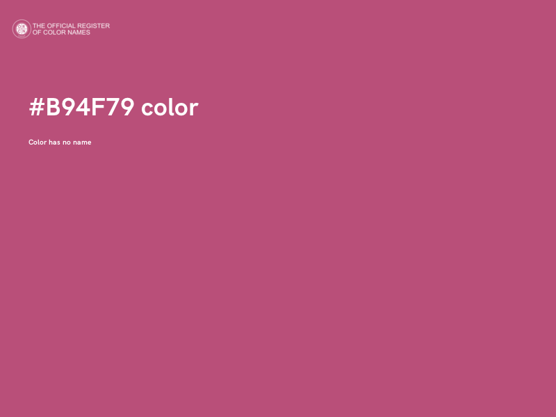 #B94F79 color image