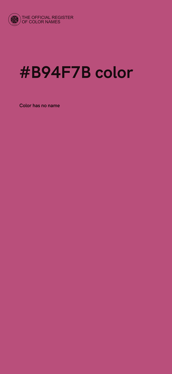 #B94F7B color image