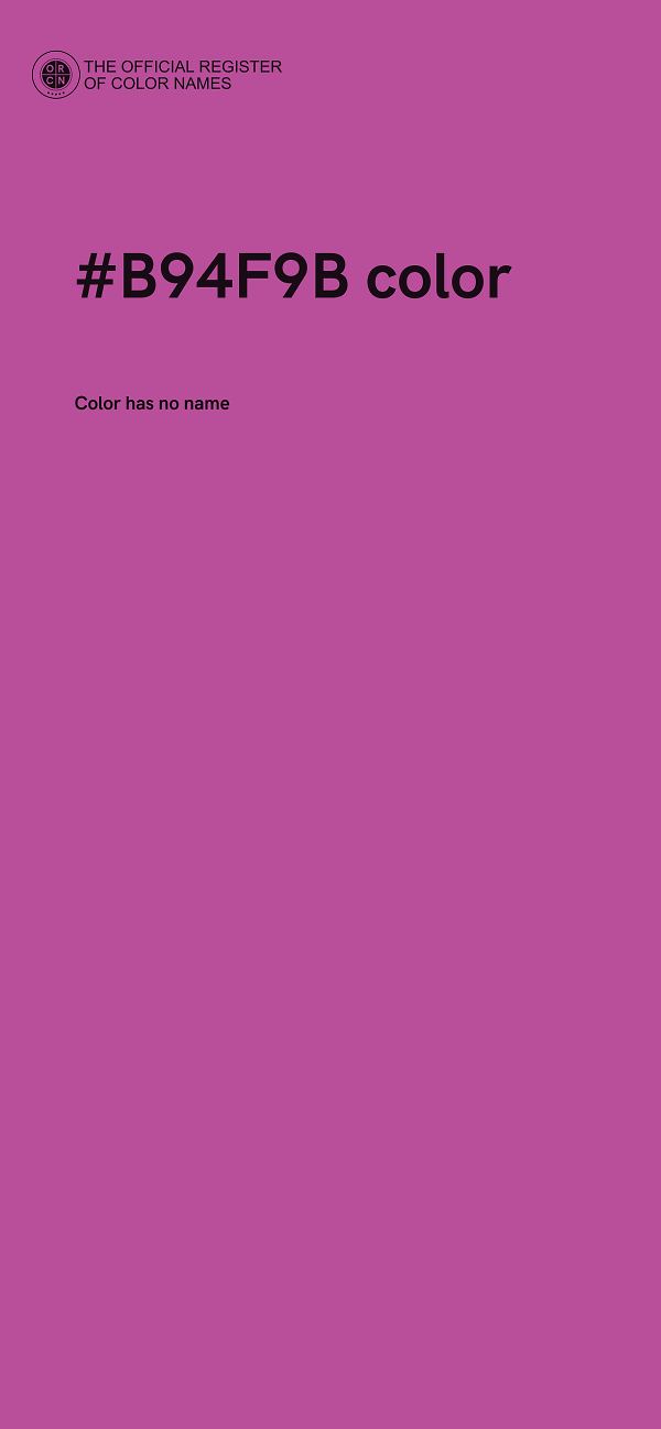 #B94F9B color image