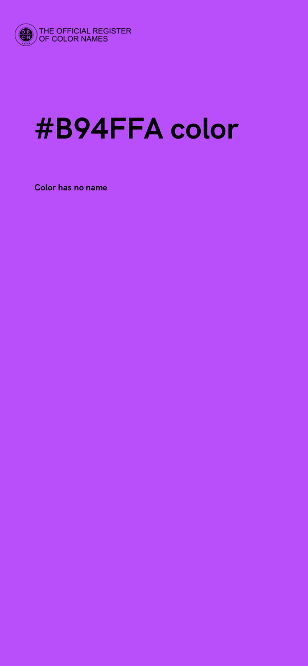 #B94FFA color image