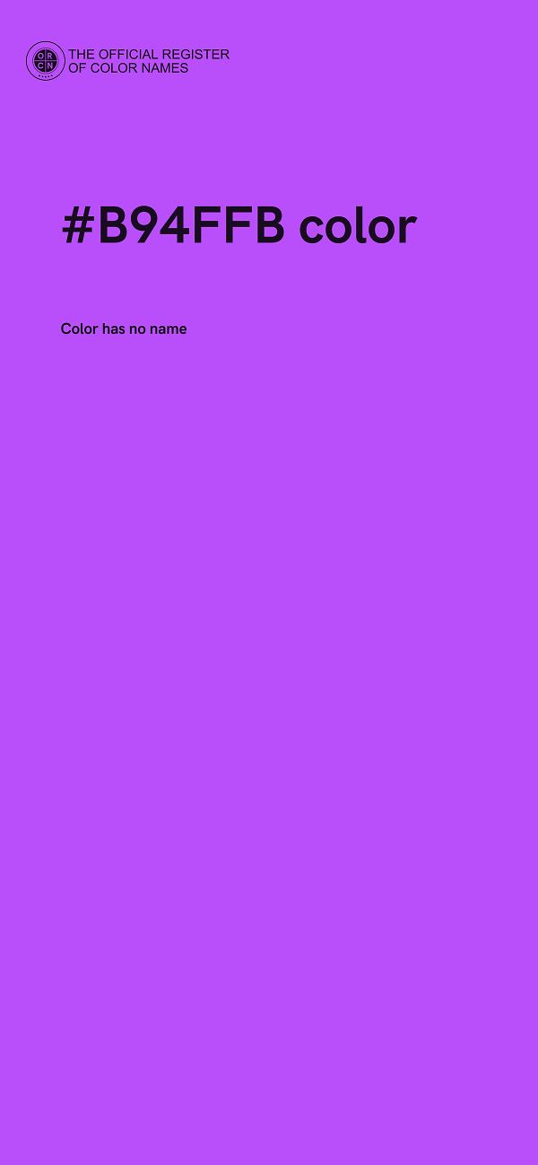 #B94FFB color image