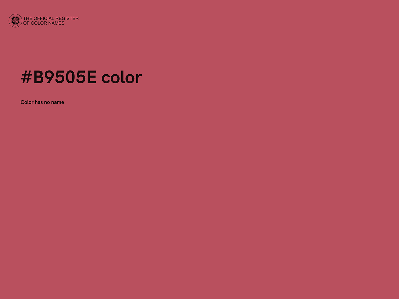 #B9505E color image