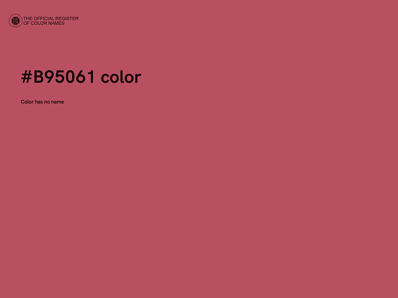 #B95061 color image