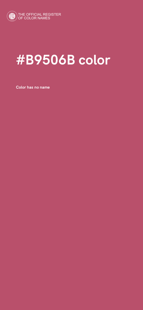 #B9506B color image