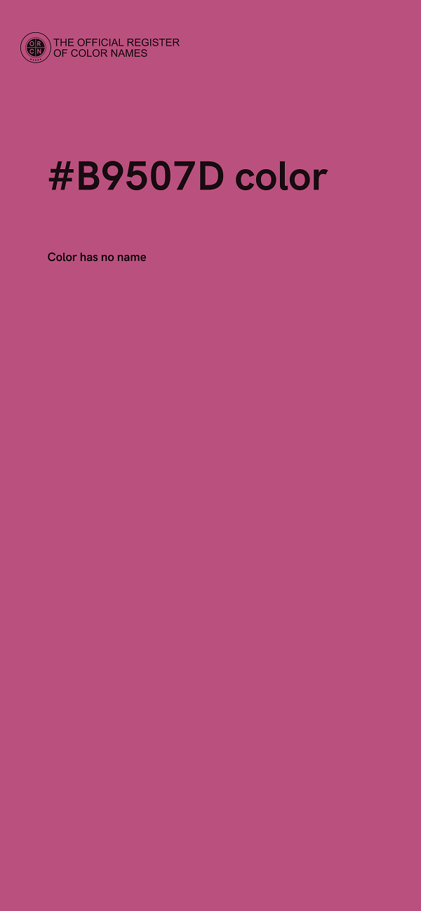 #B9507D color image