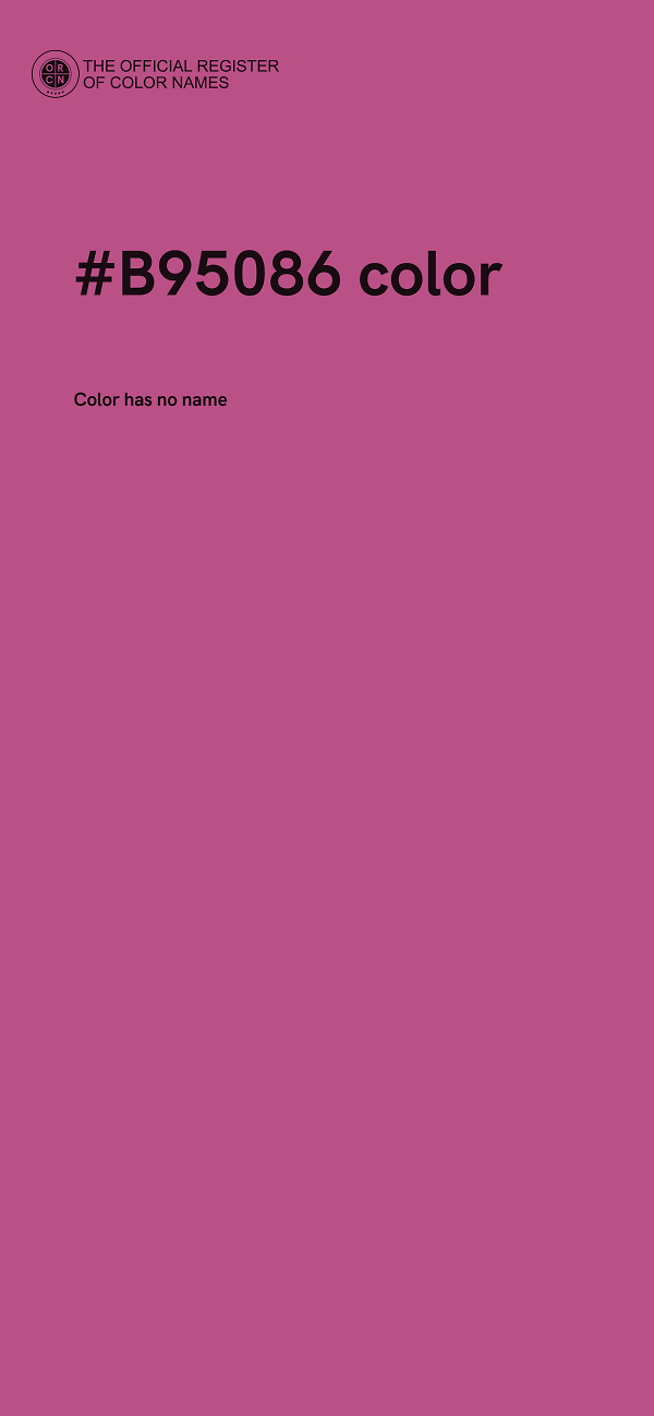 #B95086 color image