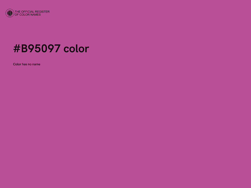 #B95097 color image
