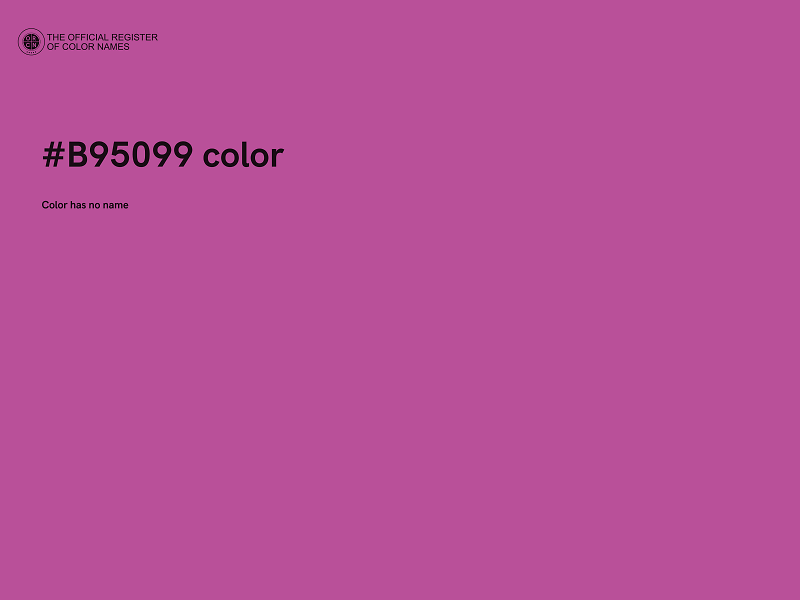#B95099 color image