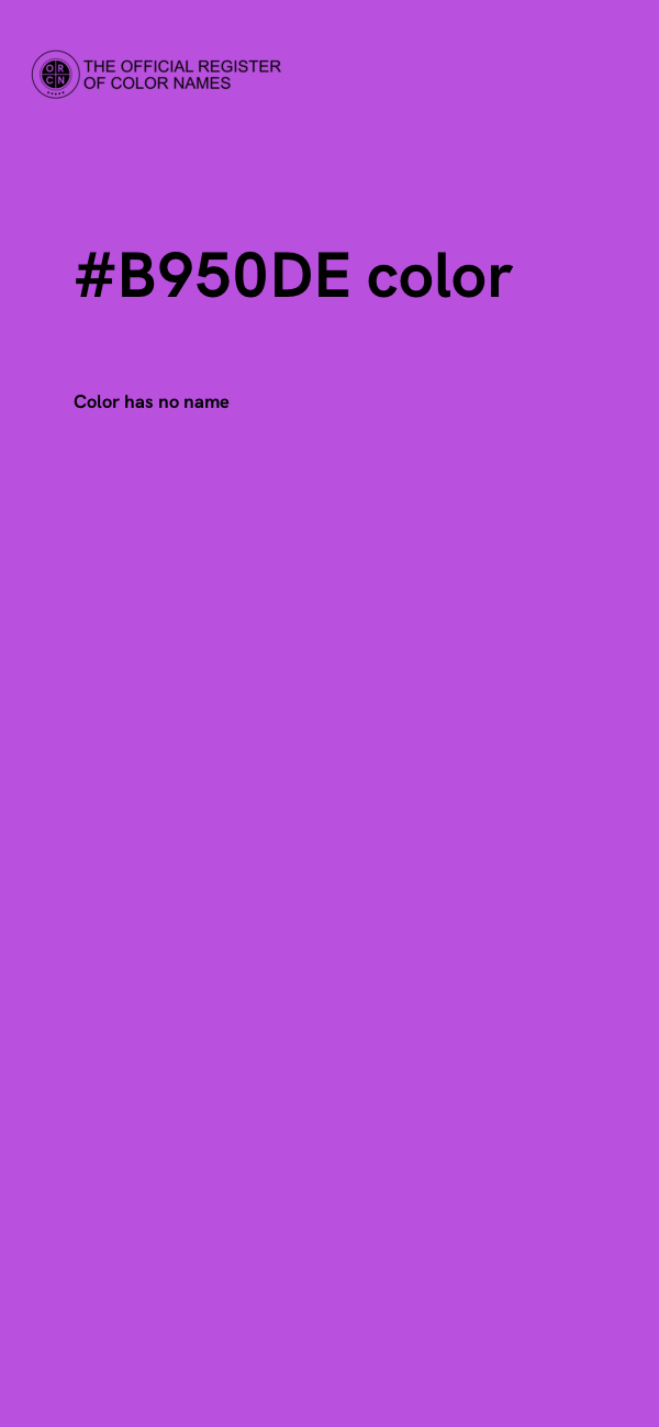 #B950DE color image