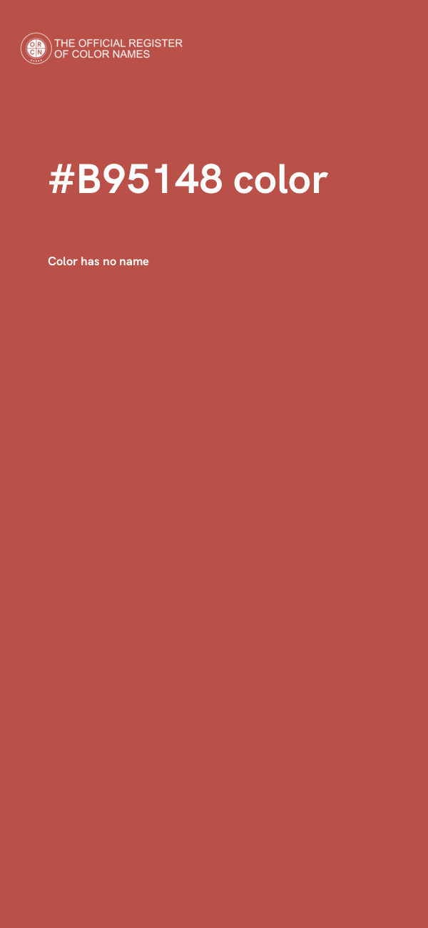 #B95148 color image