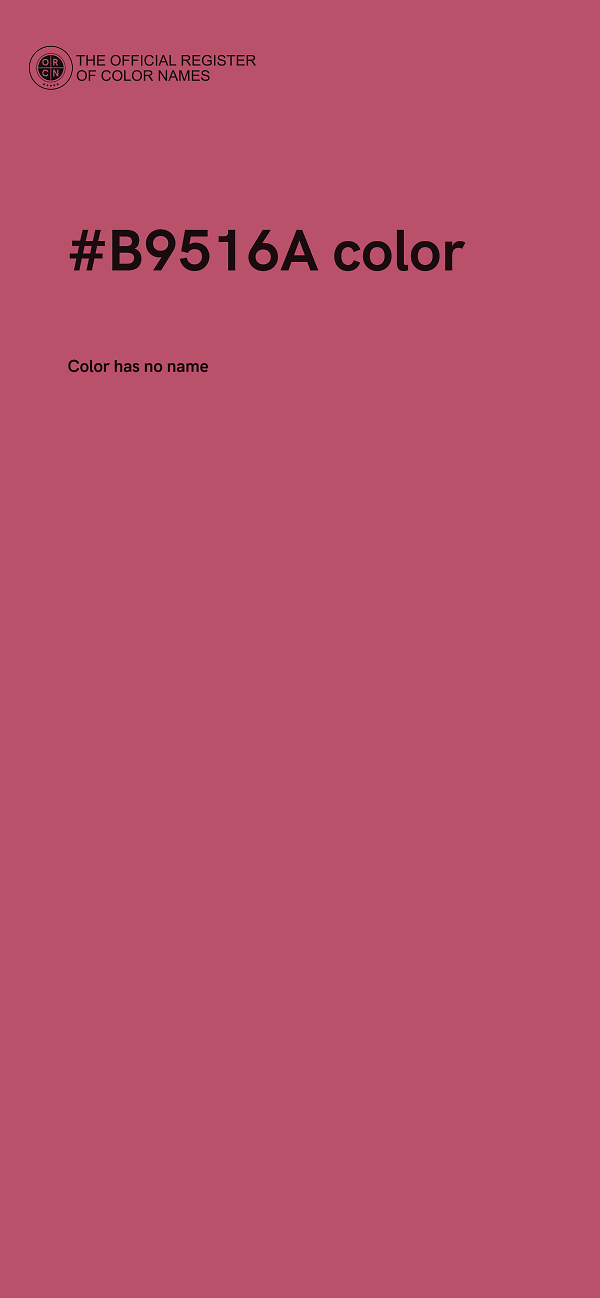 #B9516A color image