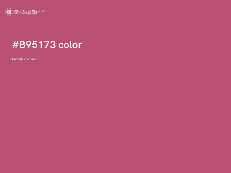 #B95173 color image