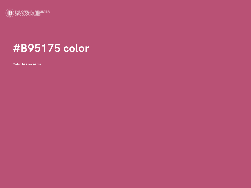 #B95175 color image