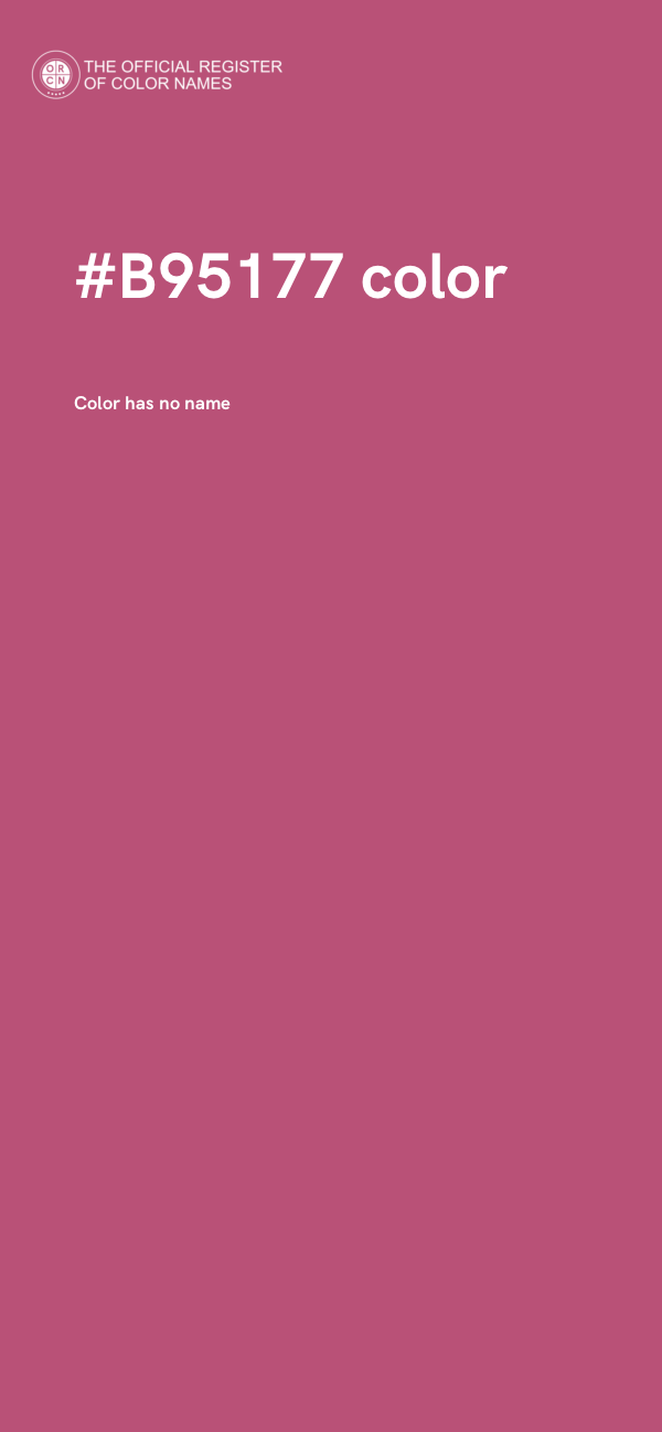 #B95177 color image