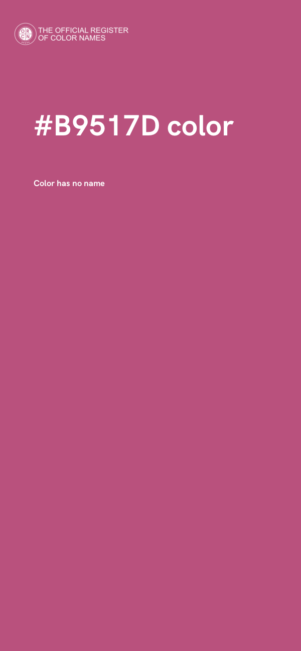 #B9517D color image