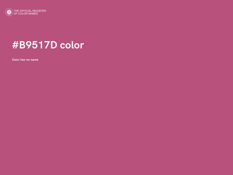#B9517D color image