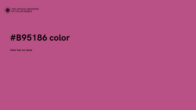 #B95186 color image