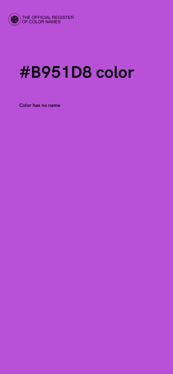 #B951D8 color image