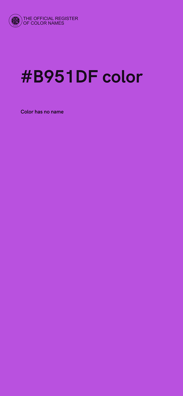 #B951DF color image