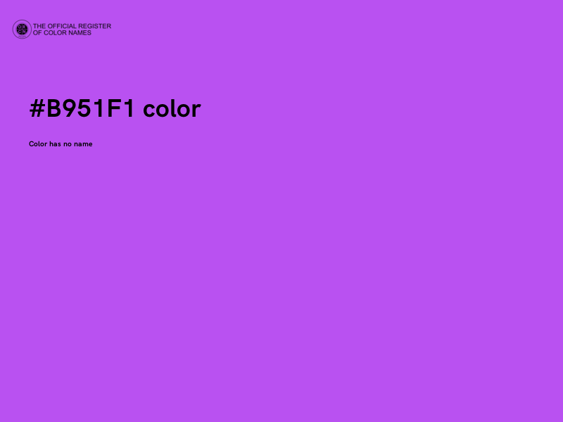 #B951F1 color image