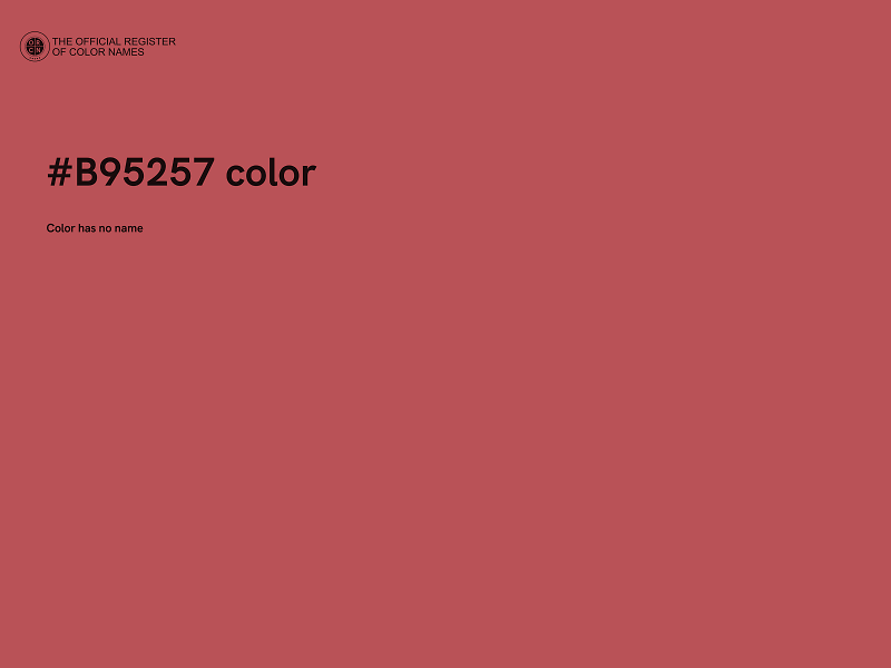 #B95257 color image