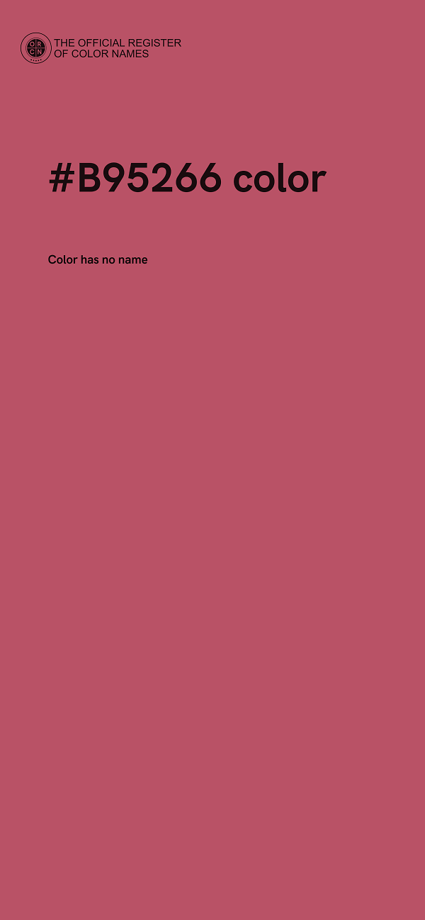 #B95266 color image