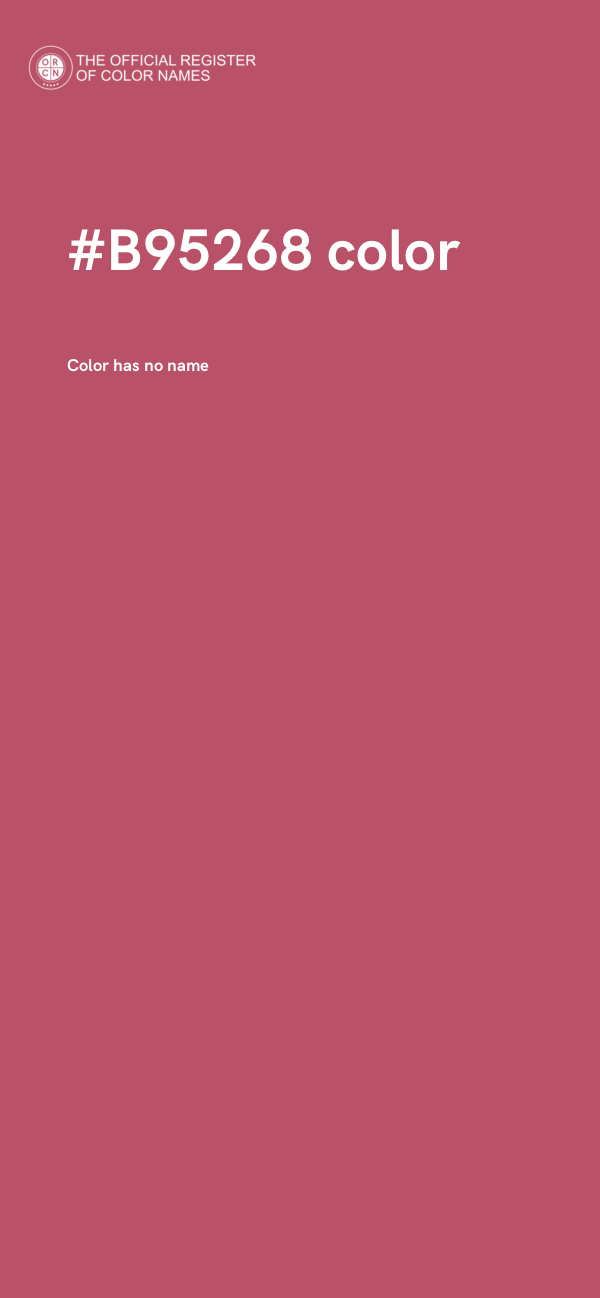 #B95268 color image