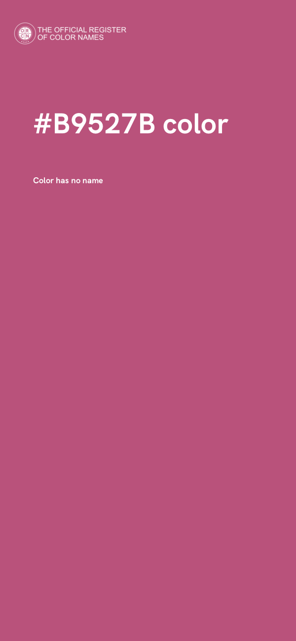 #B9527B color image